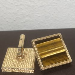 Vintage Destino Tiger Eye Cufflinks