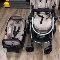 Evenflo LiteMax Carseat and Pivot Modular Stroller Travel System