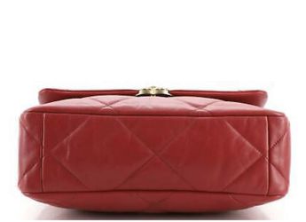 Chanel 19 Flap Bag Quilted Leather Large Red for Sale in New York