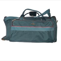 Atlantic Carry-on Travel Overnight Duffle Bag Luggage Tote Green w/Shldr Strap