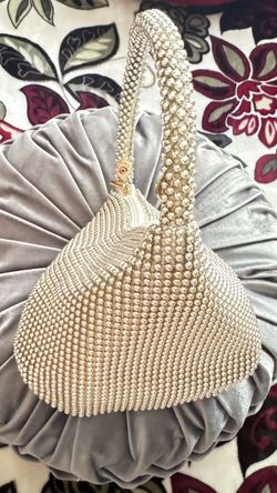 Pearl Beaded Evening Handbag