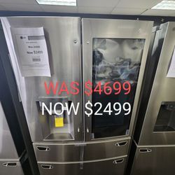 23 Cu. Ft. Smart French Door Refrigerator Instaview, Door IN Door Refrigerator And Craft Ice Counter Depth