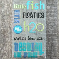 New Little Fish Swim Lessons Scrapbook Stickers