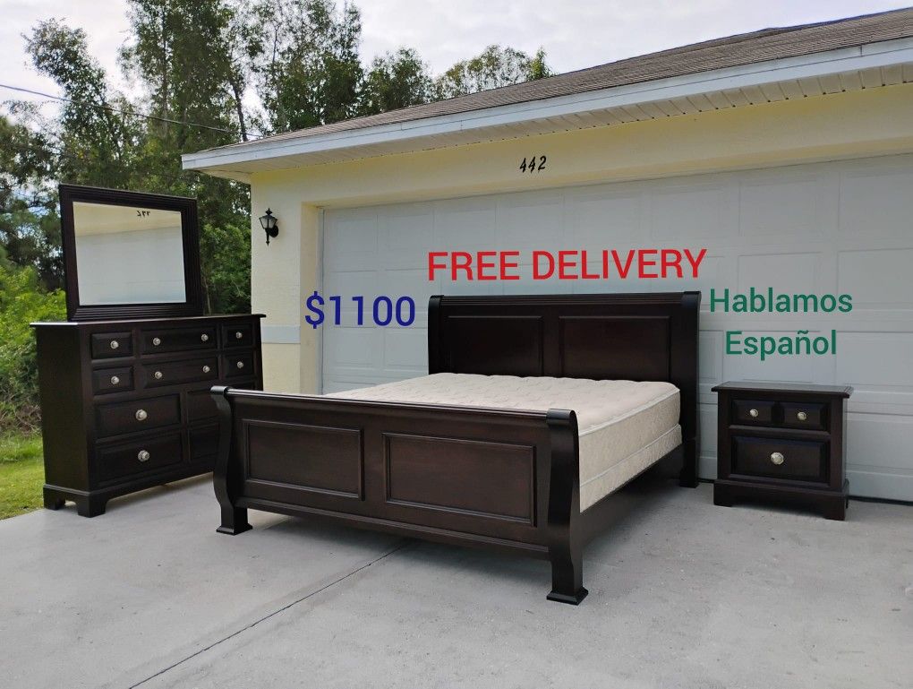 King Size Bedroom Set With Mattress π FREE DELIVERY π