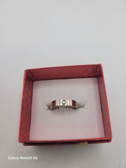 Original Cartier 18K White Gold with Diamond Size 6