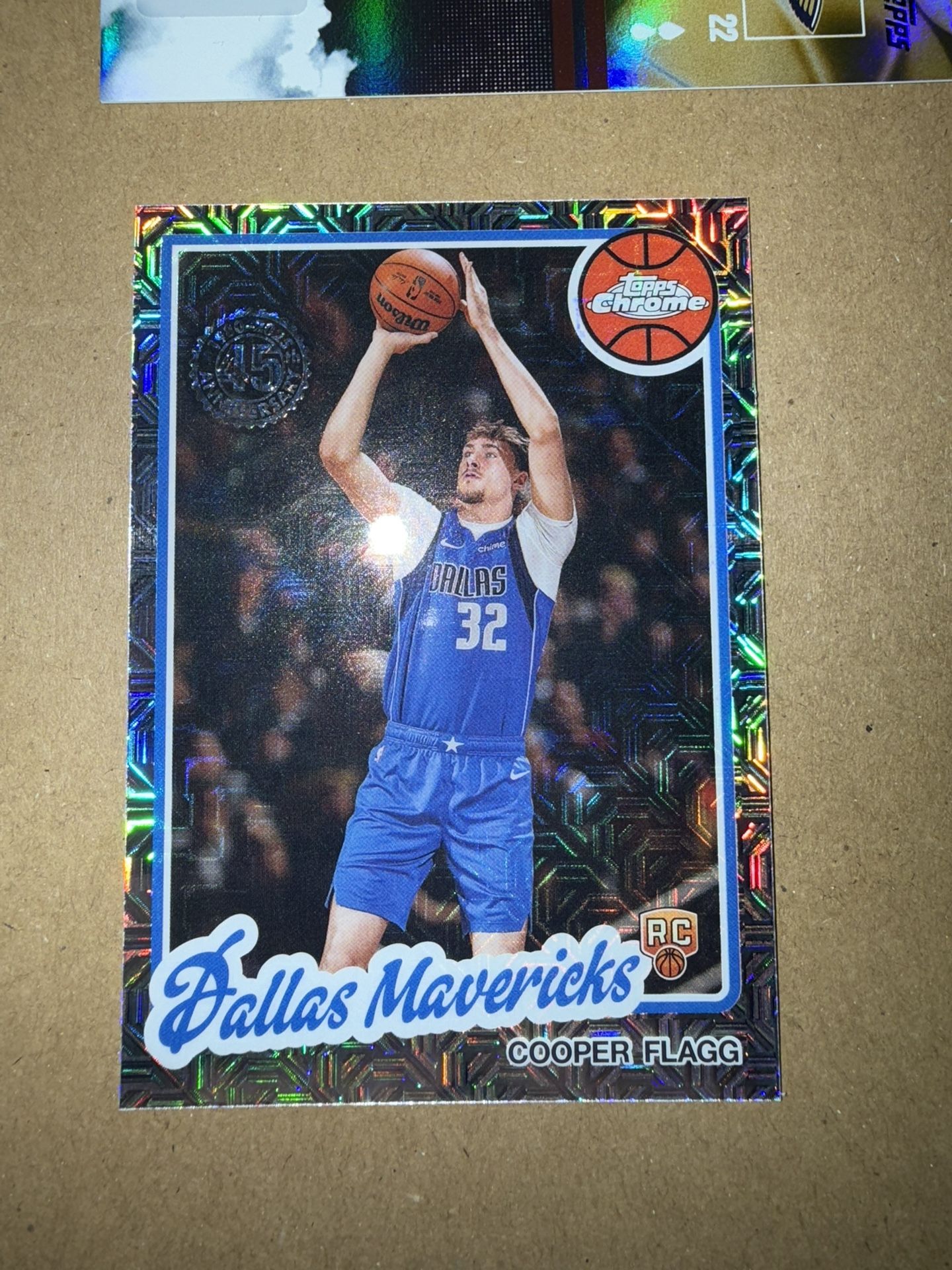 cooper flagg topps chrome card