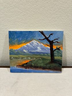 Original Mountain Landscape Oil Painting
