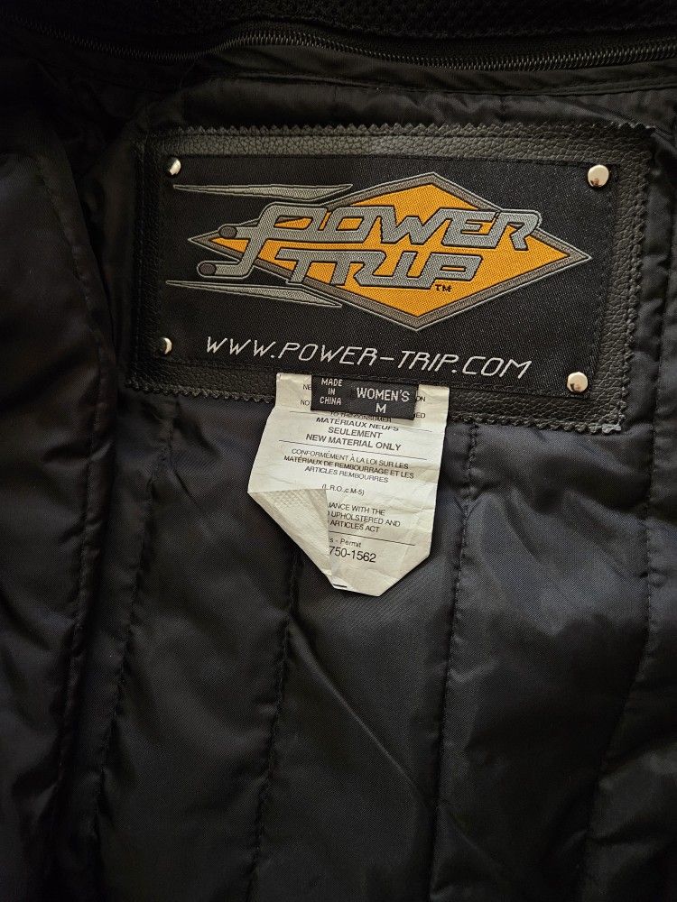 Power-Trip Women's Motorcycle Jacket Size Medium