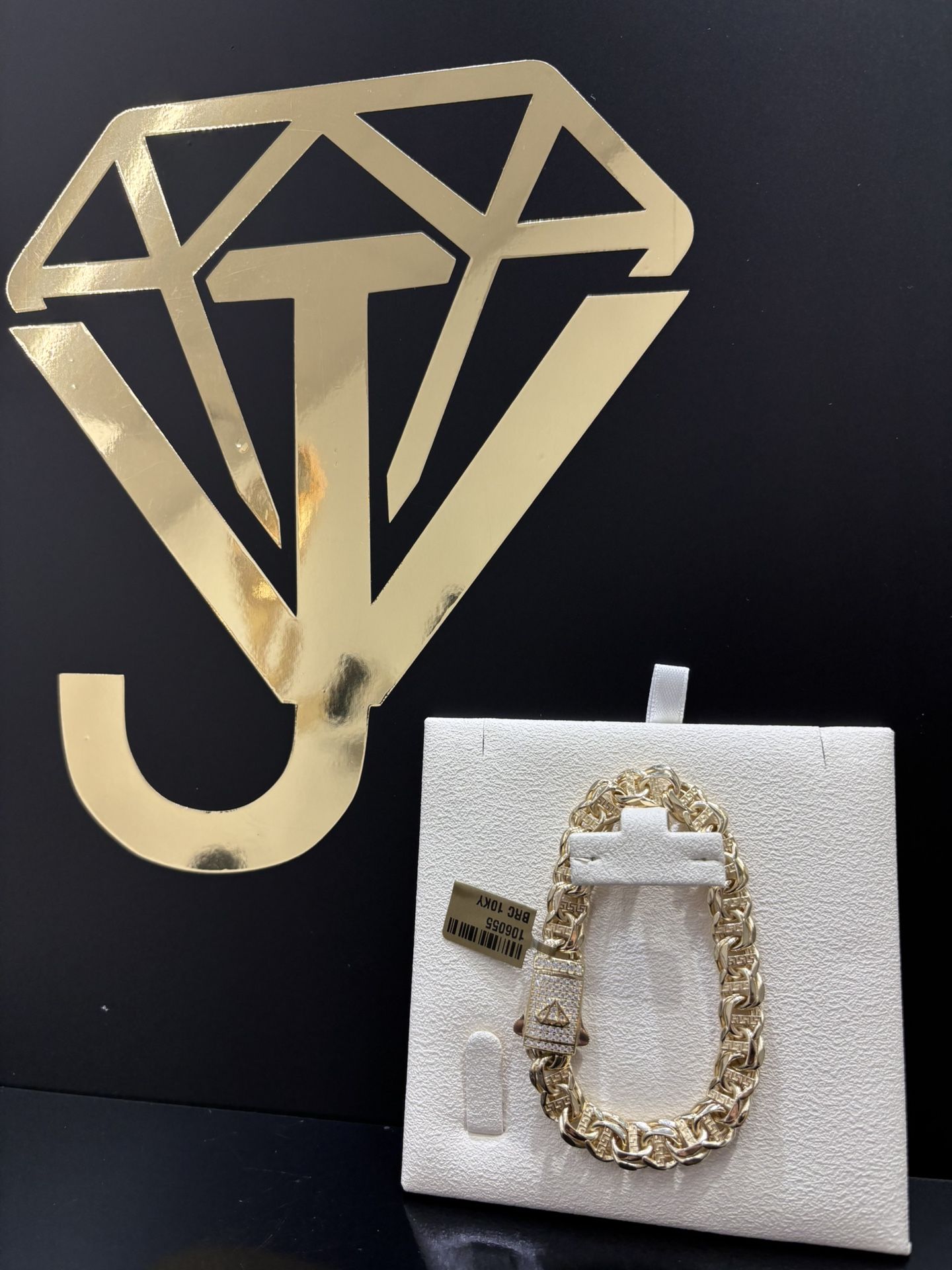 10k chino bar link bracelet