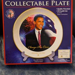 Barack Obama Collectable Plate