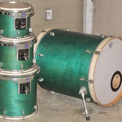 Custom Keller Maple Drum Set Shell Pack - 10, 12, 14, 22 x 22 deep - NO STANDS