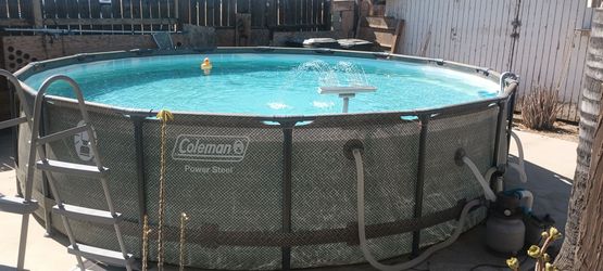 16 foot above ground coleman pool