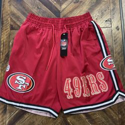 49ers Shorts Sizes: Small, Medium , Large, XL