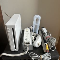 Rvl-001 Nintendo Wii Console Video Game System Complete 