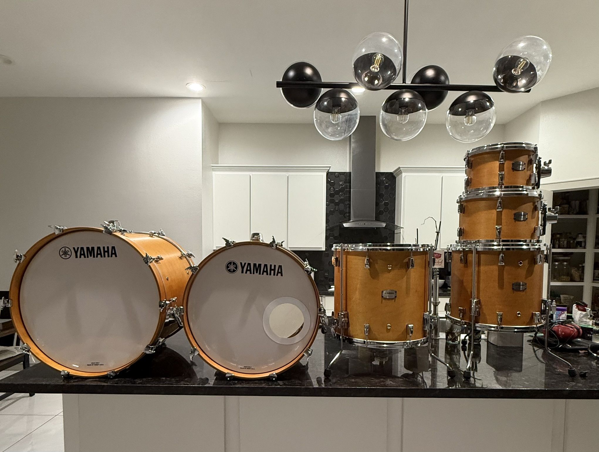 Yamaha Hybrid Maple Absolute 6 Pc Shell Pack  — Vintage Natural