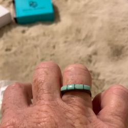 Turquoise/silver Ring Size 7 