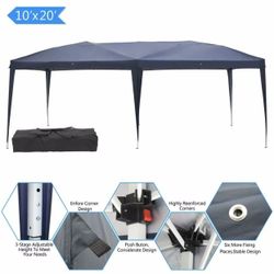10x20 FEET EASY UP POP UP TENT GAZEBO CANOPY WEDDING PARTY OUTDOOR CARPA FOOD TRUCK STORAGE GENDER REVEAL BIRTHDAY 