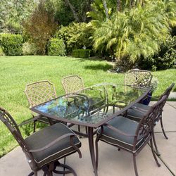 7 Piece Aluminum Dining Set 