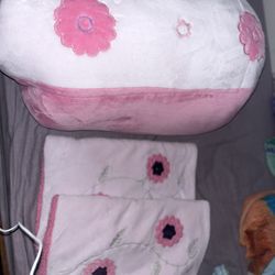 Warm Girl Blanket And Pillow Case 