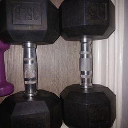 Weights Pair 35lbs $50firm 