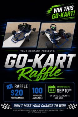Get a chance to win a go-kart for 20$