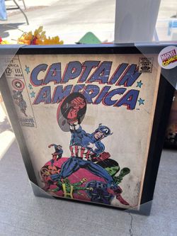 Canvas Frame Poster Captain America