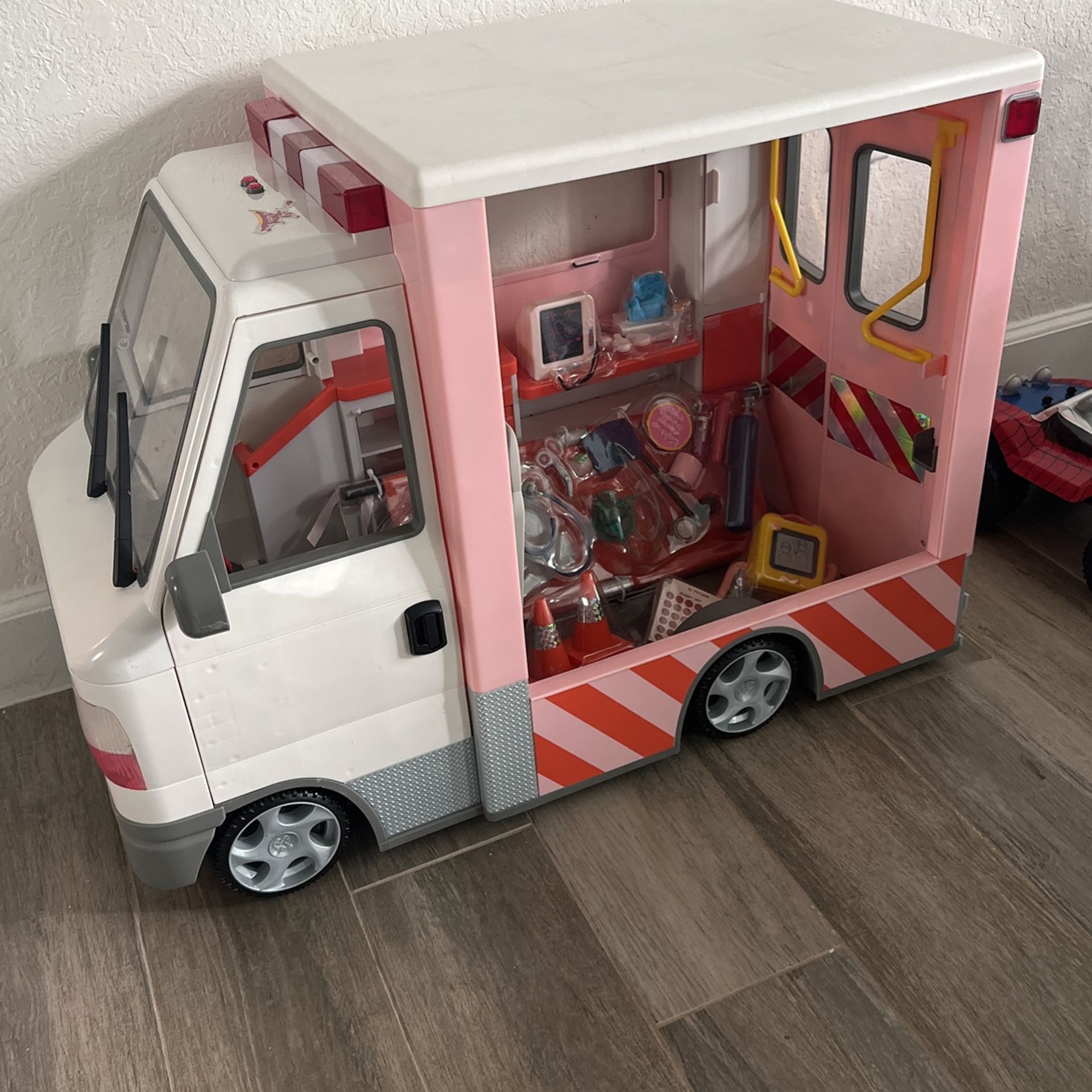 NEW Our Generation Rescue Ambulance Playset With Electronics For 18” Dolls 30 Pc