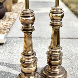 Stiffel Solid Cast Brass Lamps