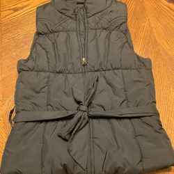 Girls Black Vest Jacket