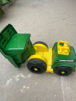 John Deere Toy Tractor with Dump Trailer