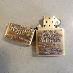 2004 Brass Zippo Jim Beam Bourbon Lighter