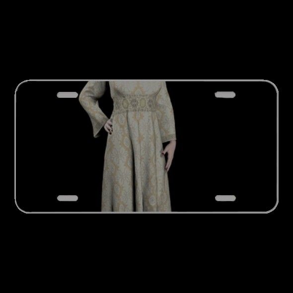 License Plate Novelty Car Front Ghost Vintage Woman Girl Halloween