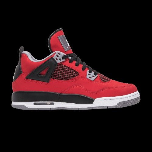Nike Air Jordan 4 (4s)  Size13 Red Black And Grey Overall Good Condition  Shoes Sneakers High Tops Kicks Basketball Hightops Retro 80s Vintage Style