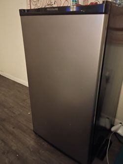 Large Capacity Frigidaire Mini Refrigerator With Soda Dispenser And Freezer.