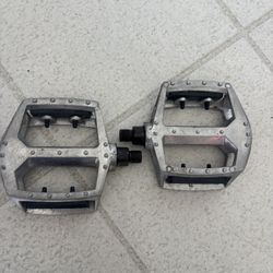 Bike Pedals Silver Aluminum 1/2”