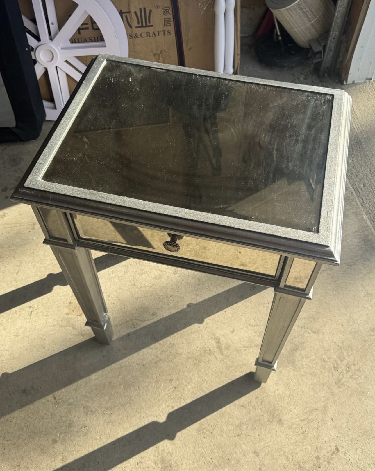 Mirror Side Table