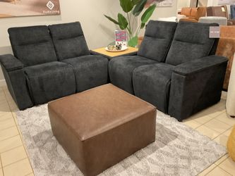 New 7 pc sofa set fabric upholstered