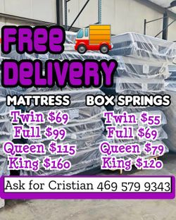 New Mattresses Twin mattress Full mattress Queen mattress King mattress Colchones nuevos Beds