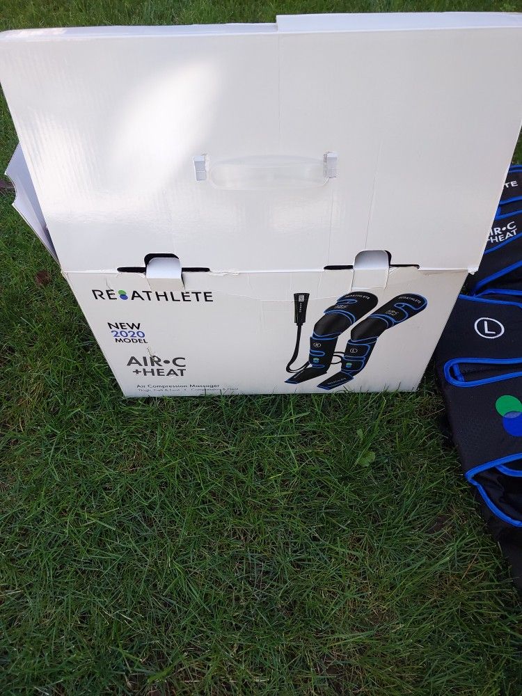 Re Athlete air c +heat air compression massager- black