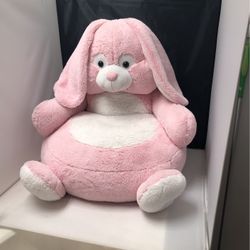 Pink And white plush bunny rabbit chair for Sale in Schererville IN