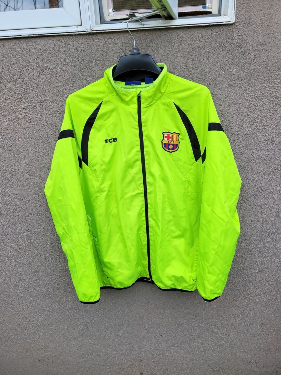 fc barcelona windbreaker green