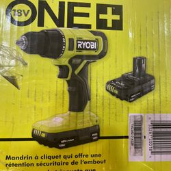 Ryobi One 18v 1/2 Drill Driver Kit 