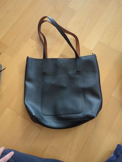 Faux Leather Tote Bag