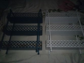 Set Of 2 Cute Metal Organizers