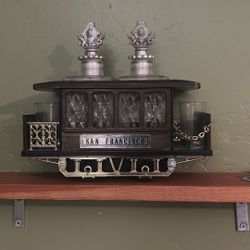 san francisco trolley decanter 