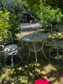 Out door table and 2 chair set