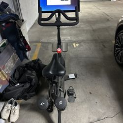 Used Gen 3 Peloton w/ Matt, Weights And Shoe Straps