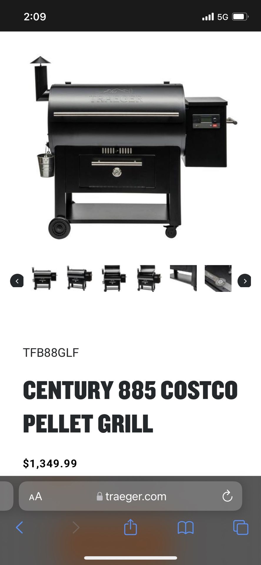 Traeger Century 885 Costco Pellet Grill