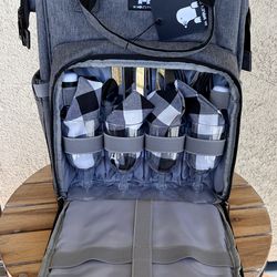 Insulated Picnic Backpack for 4