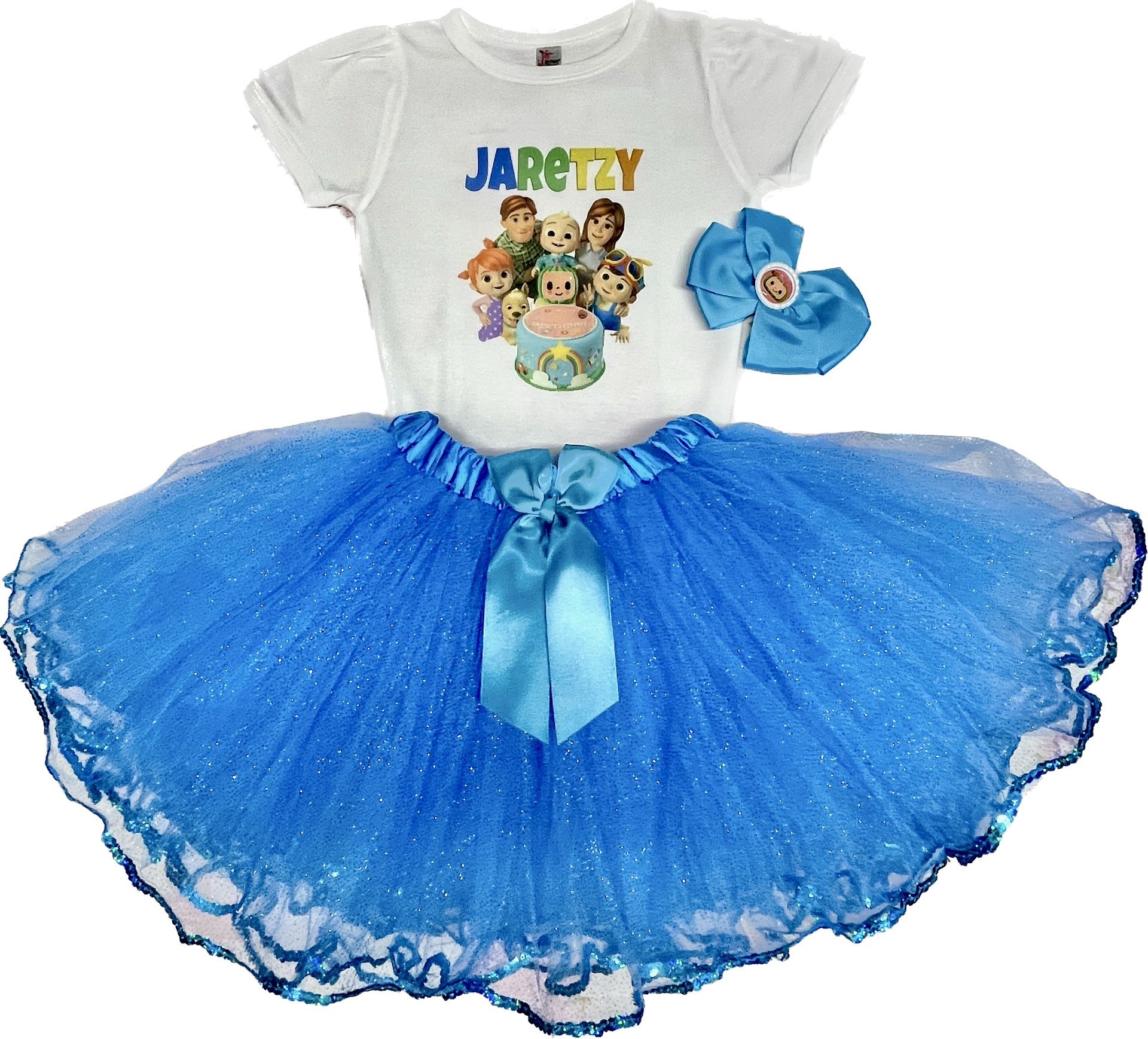 cocomelon tutu dress for 4th birthday personalized with name and number cocomelon tutu dress for 4th birthday personalized with name and number